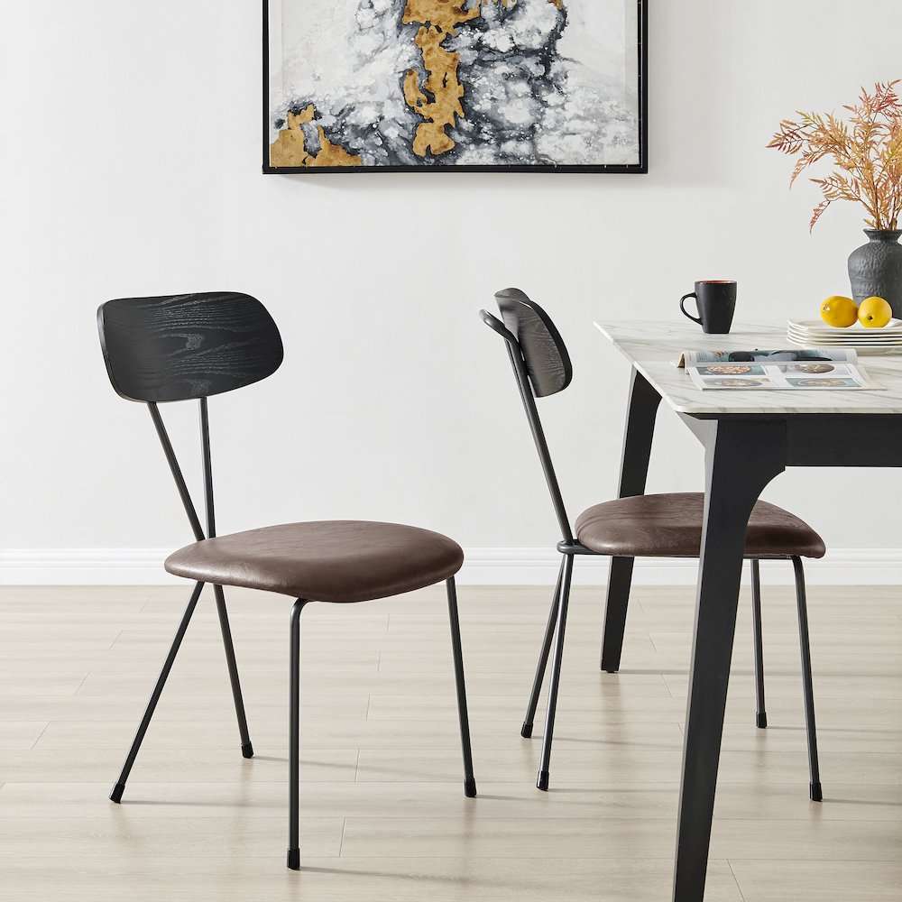 Elise PU Dining Side Chair, (Set of 4). Picture 10