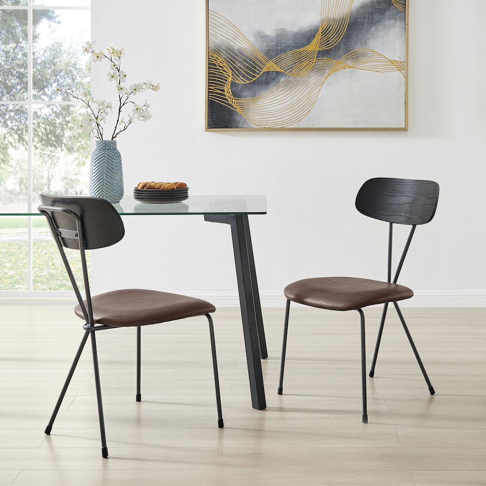 Elise PU Dining Side Chair, (Set of 4). Picture 11