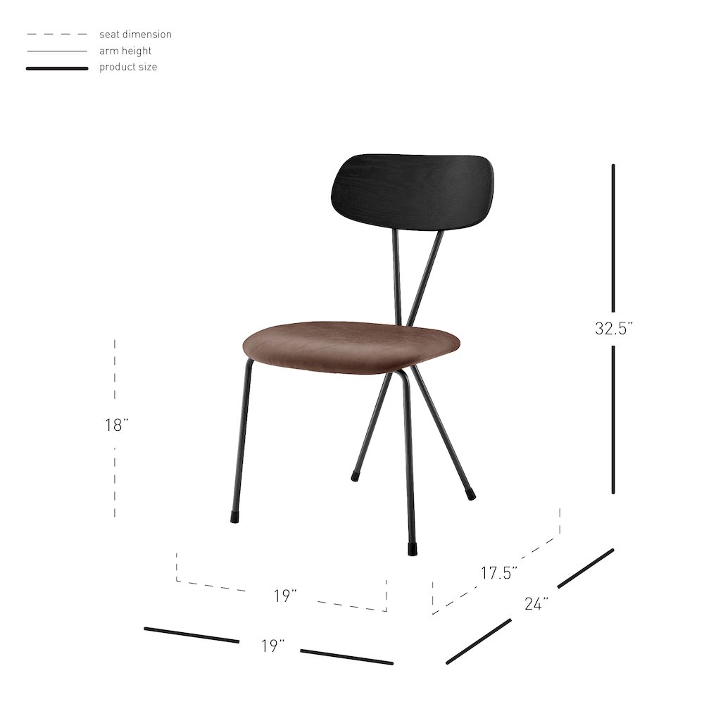 Elise PU Dining Side Chair, (Set of 4). Picture 12