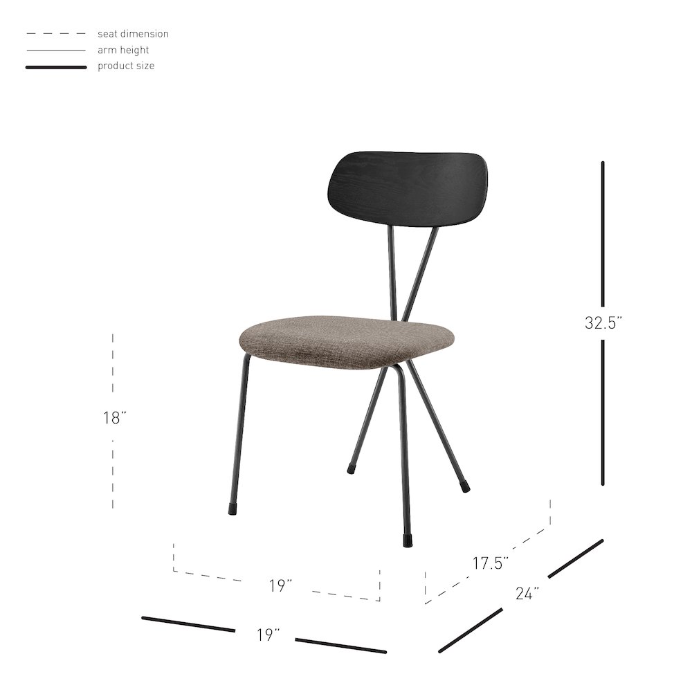 Elise Fabric Dining Side Chair, (Set of 4). Picture 12