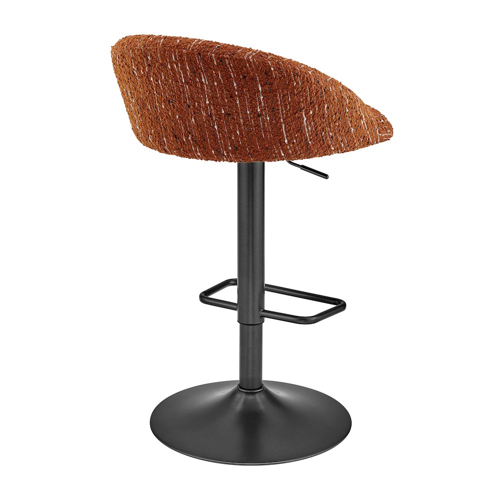 Jorrell Boucle Gaslift Swivel Bar Stool, (Set of 2). Picture 5