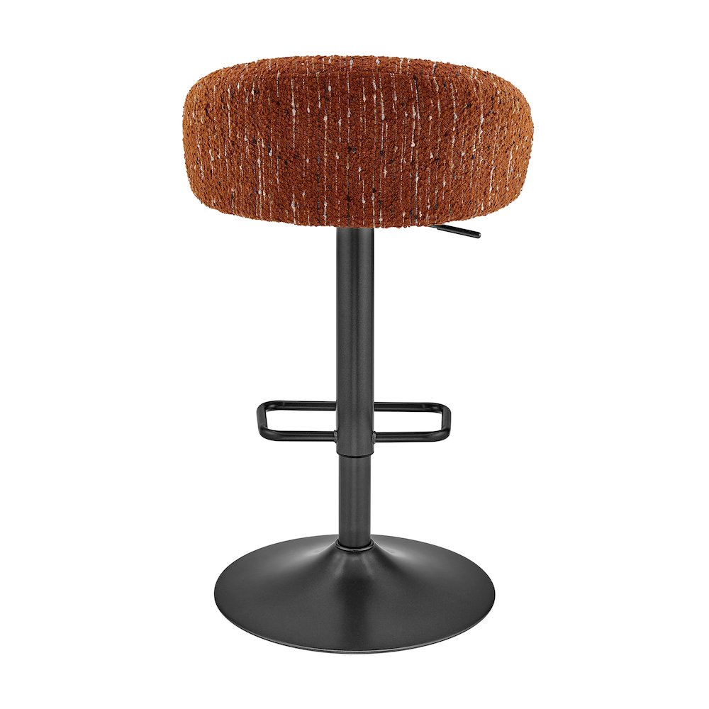 Jorrell Boucle Gaslift Swivel Bar Stool, (Set of 2). Picture 4