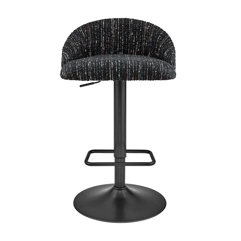 Jorrell Boucle Gaslift Swivel Bar Stool, (Set of 2). Picture 2