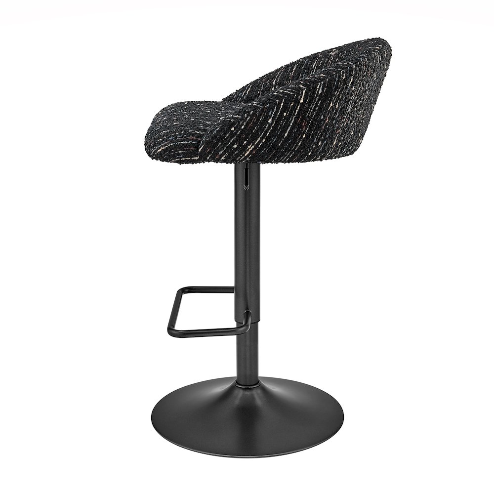 Jorrell Boucle Gaslift Swivel Bar Stool, (Set of 2). Picture 3