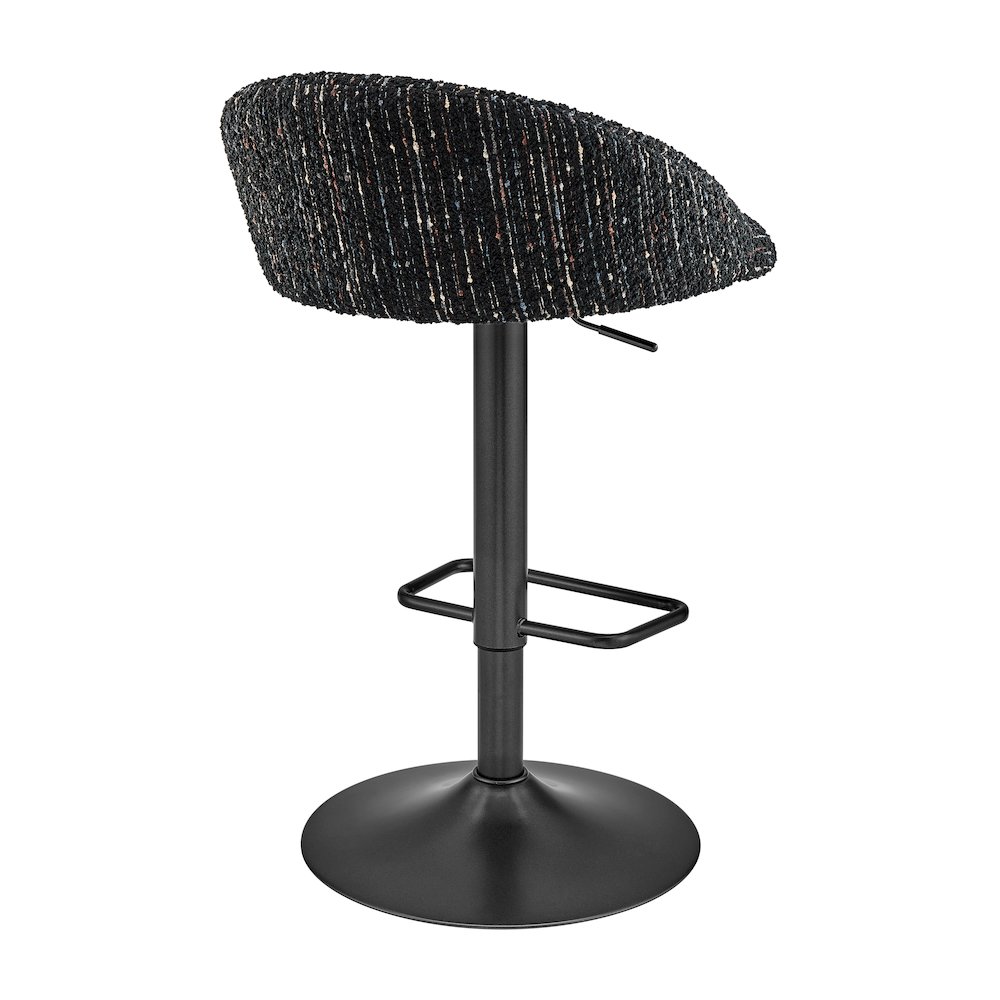 Jorrell Boucle Gaslift Swivel Bar Stool, (Set of 2). Picture 5
