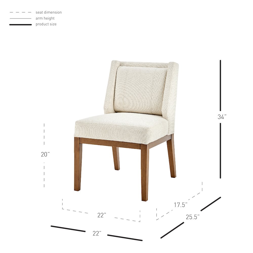 Ethan Fabric Dining Side Chair. Picture 12