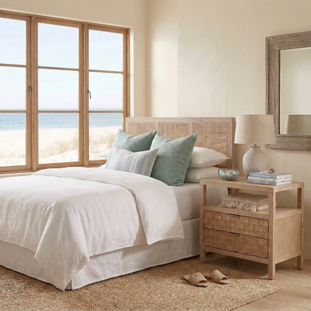 Terrena 2-Drawer Accent Table - Brushed Sand. Picture 12