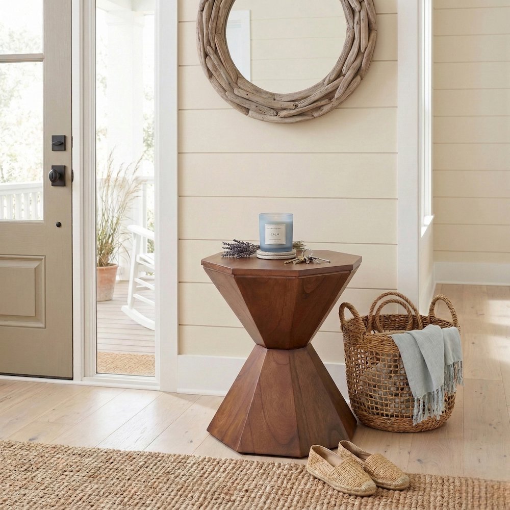 Muska Accent Table - Walnut. Picture 8