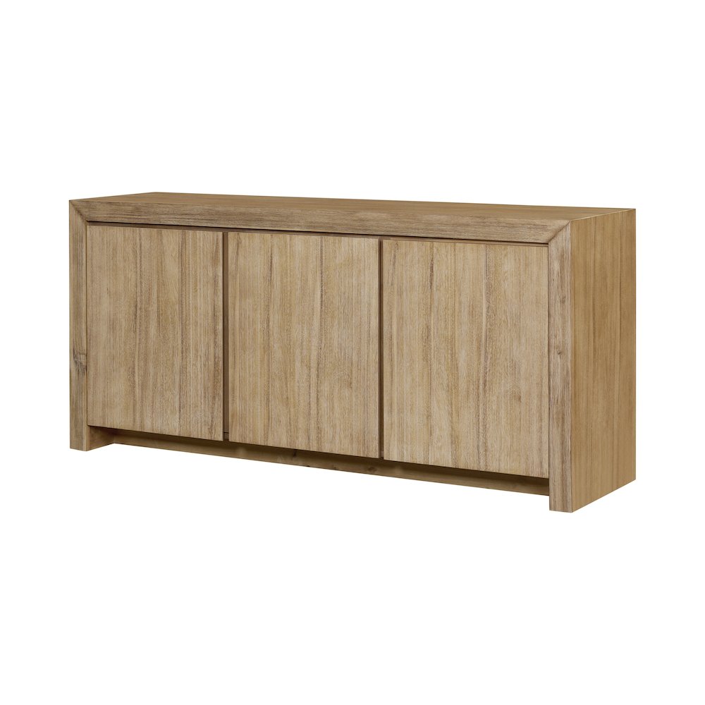 Zerano 3-Door Buffet - Brushed Smoke. Picture 1