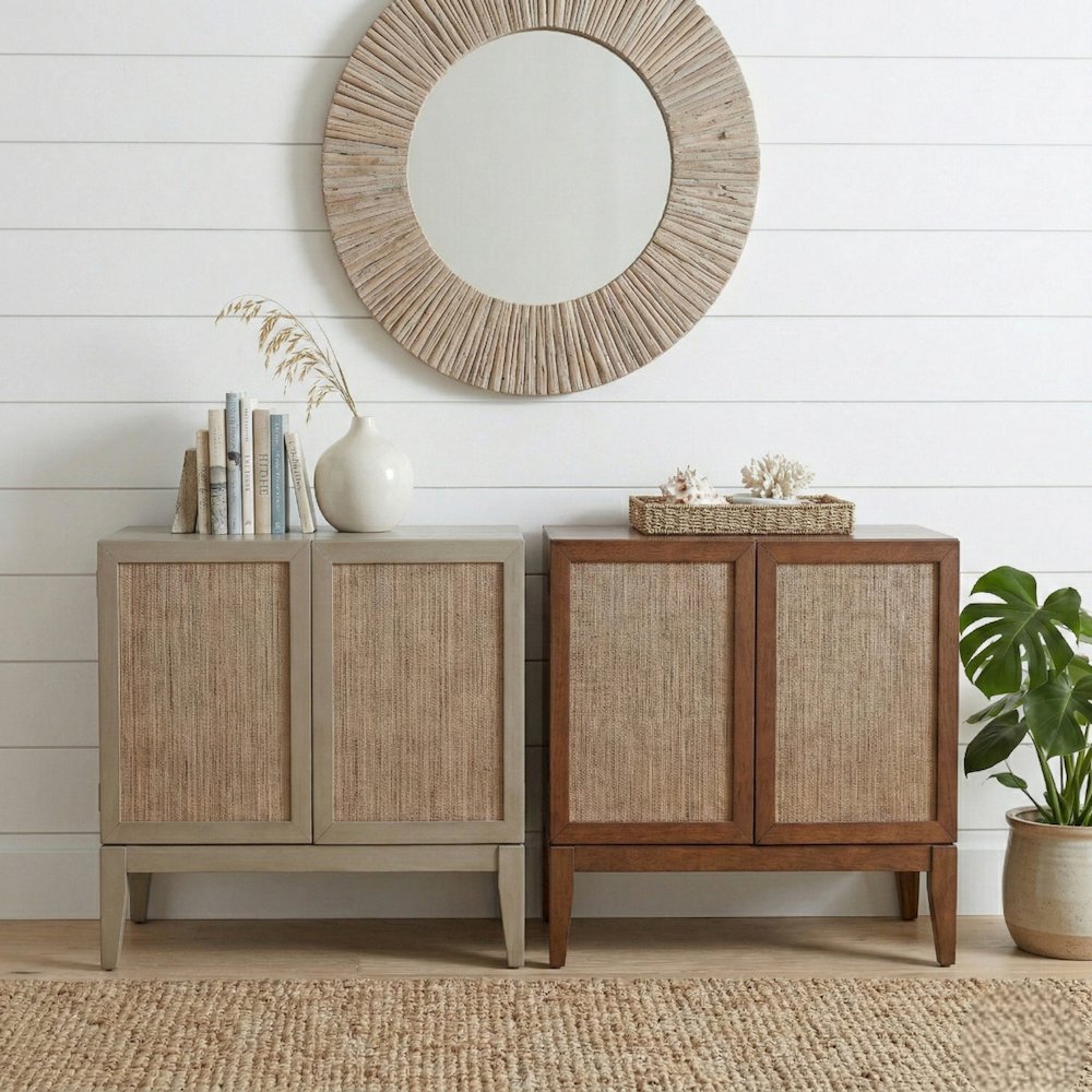 Deria 2-Door Cabinet - Walnut. Picture 2