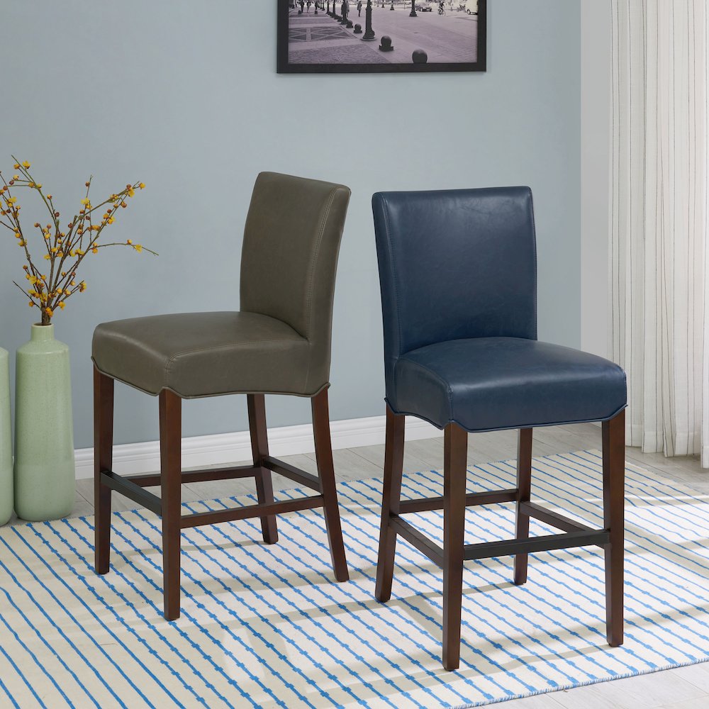 Milton Bonded Leather Counter Stool. Picture 6