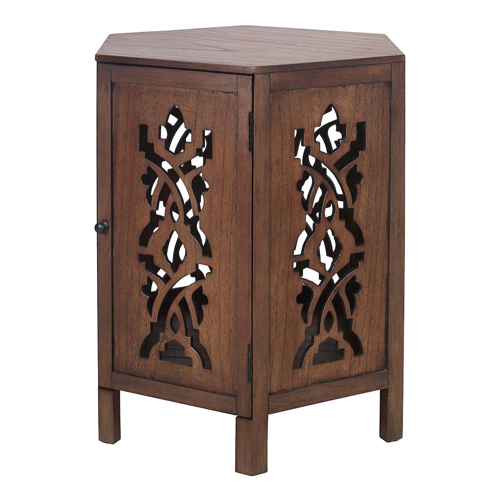 Seema Accent Table - Walnut. Picture 1