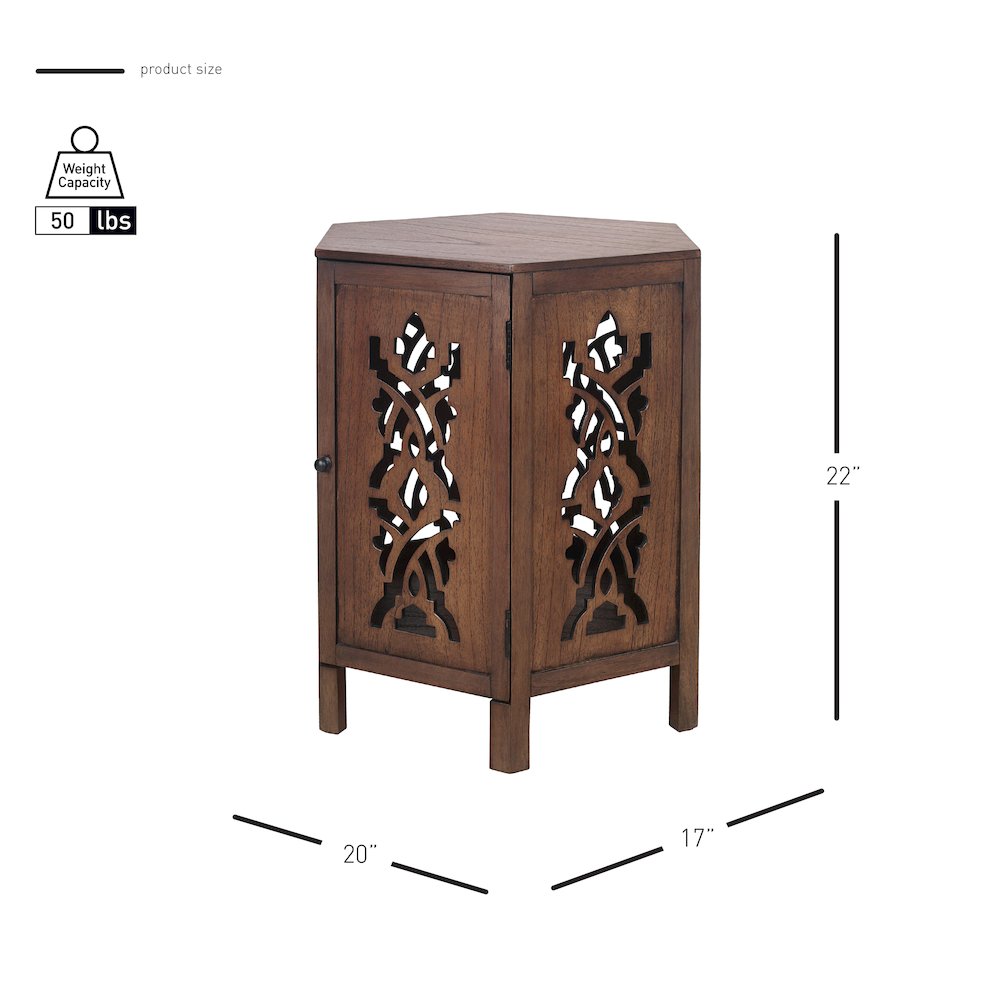 Seema Accent Table - Walnut. Picture 14