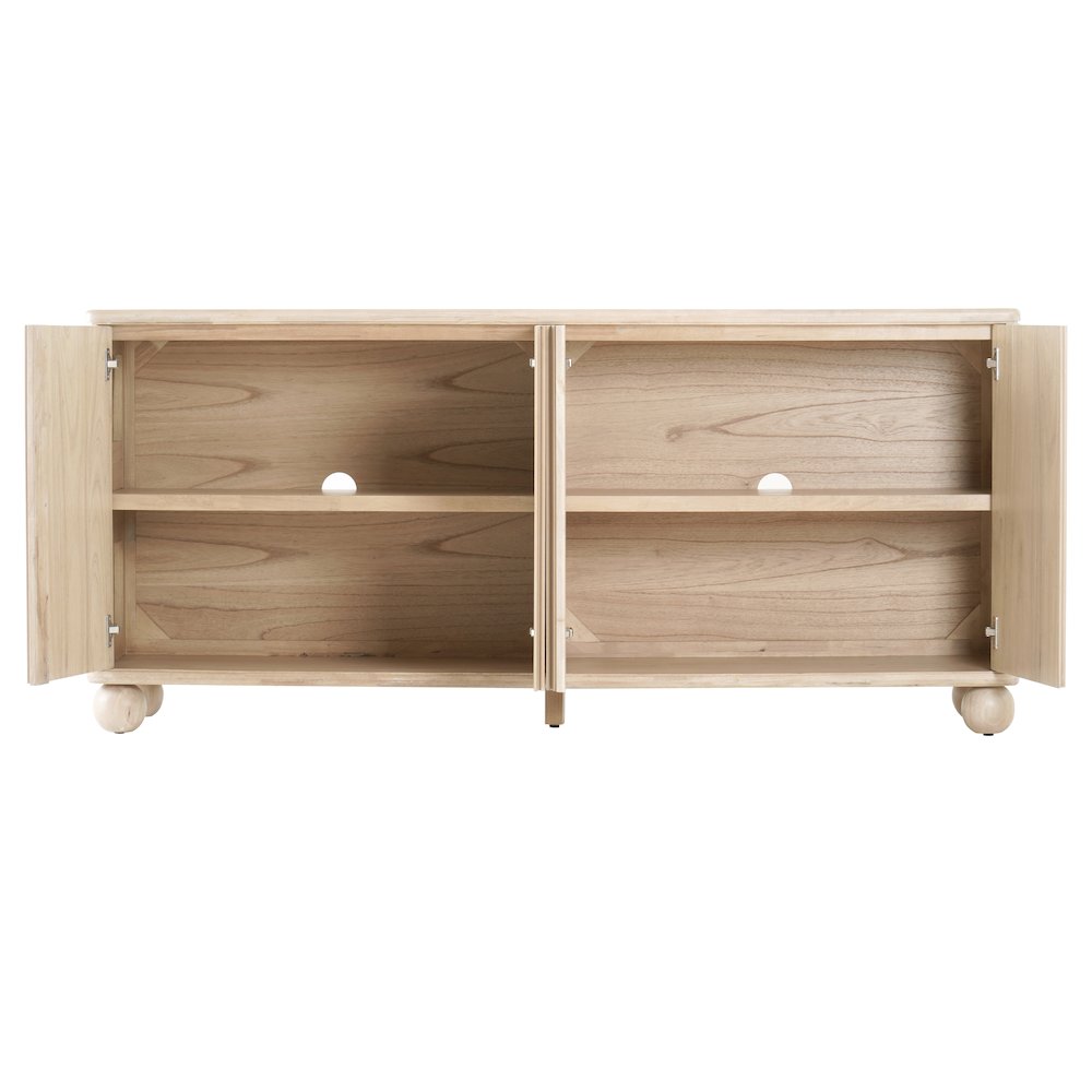 Harlyn 4-Door Buffet - Weathered Sand. Picture 7