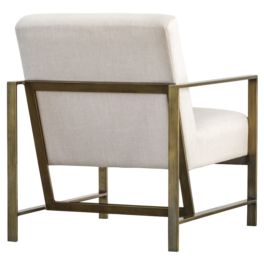 Francis Linen Accent Arm Chair. Picture 3