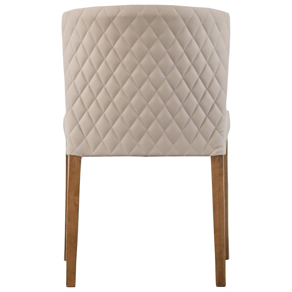 Albie Diamond Stitching Faux Leather Dining Side Chair, (Set of 2). Picture 3