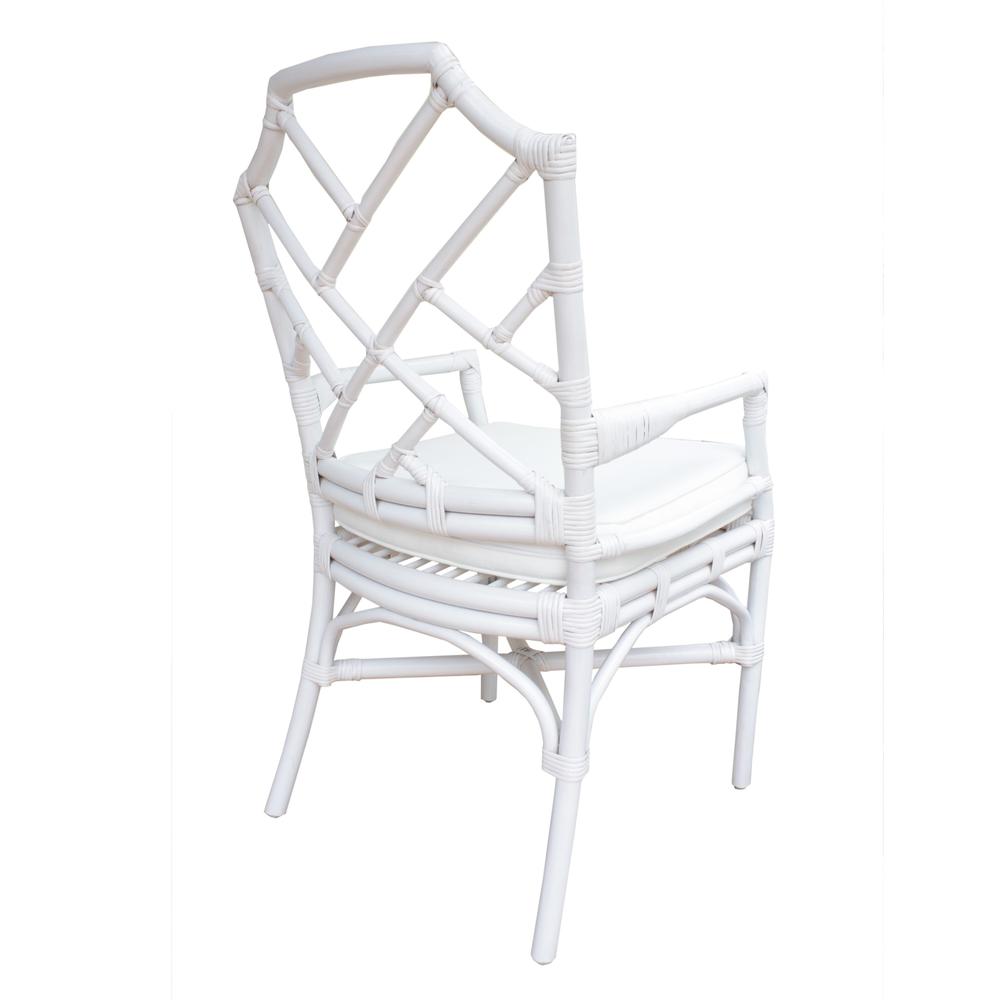Arm Chair; constructed of Fabric, Rattan. Picture 5
