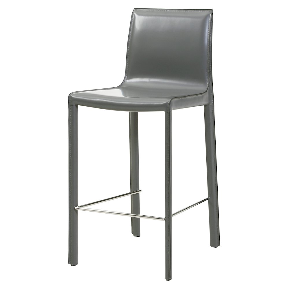 Gervin Recycled Leather Counter Stool, (Set of 2). Picture 9