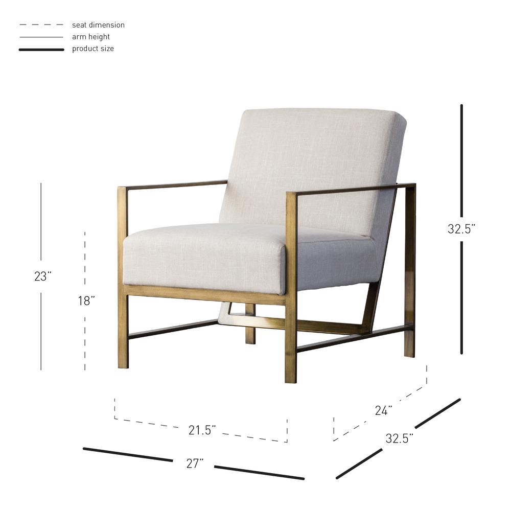 Fabric Arm Chair, Shortbread Flax. Picture 7