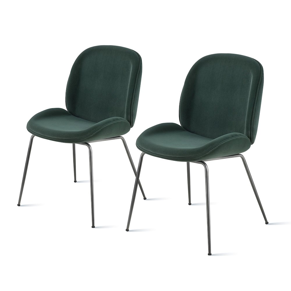 Lucy Velvet Dining Chair, (Set of 2). Picture 10