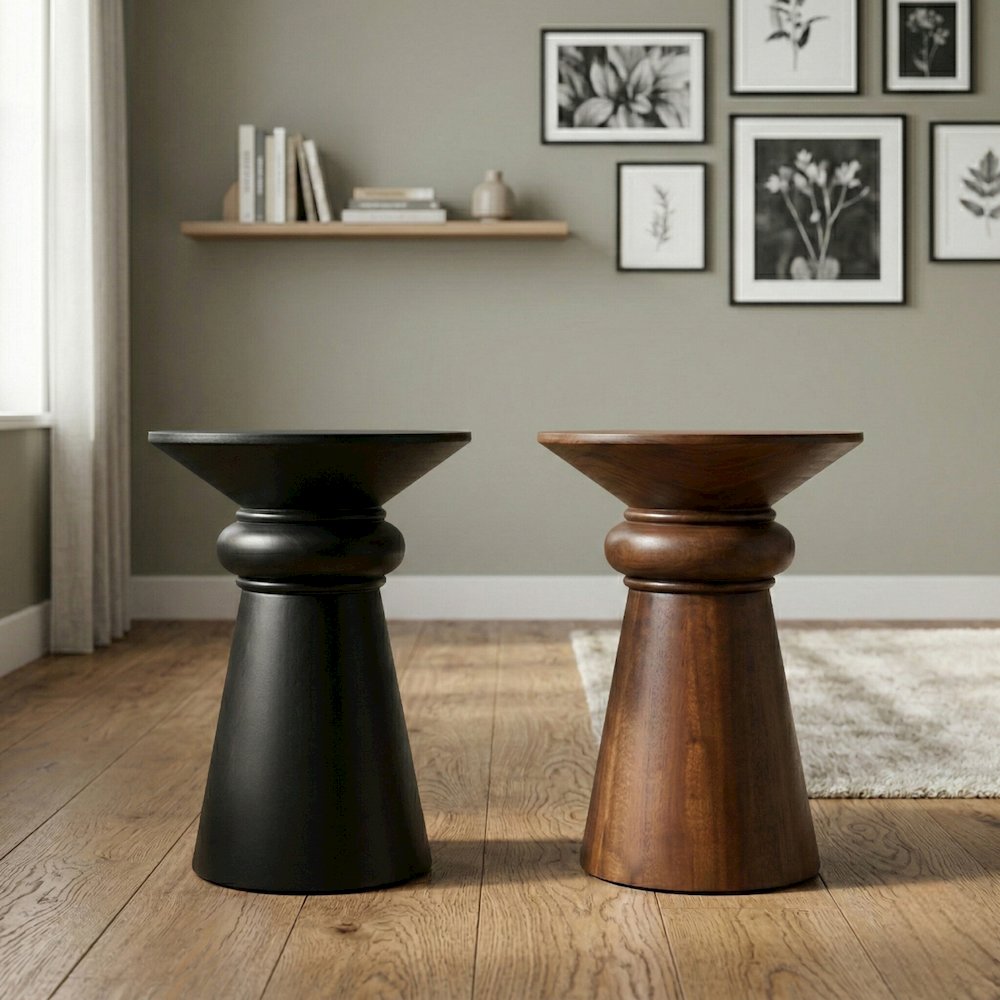 Reo Accent Table - Walnut. Picture 2