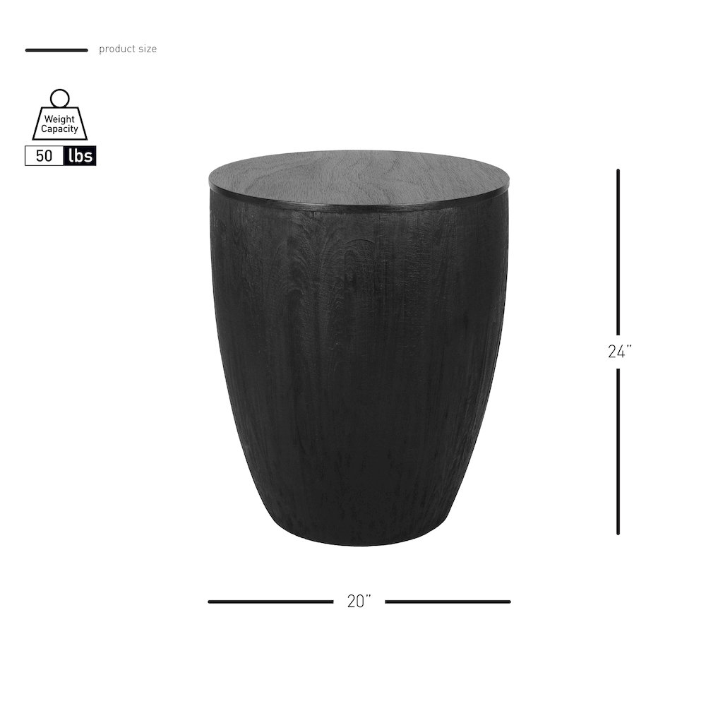 Sloane Accent Table - Black. Picture 10