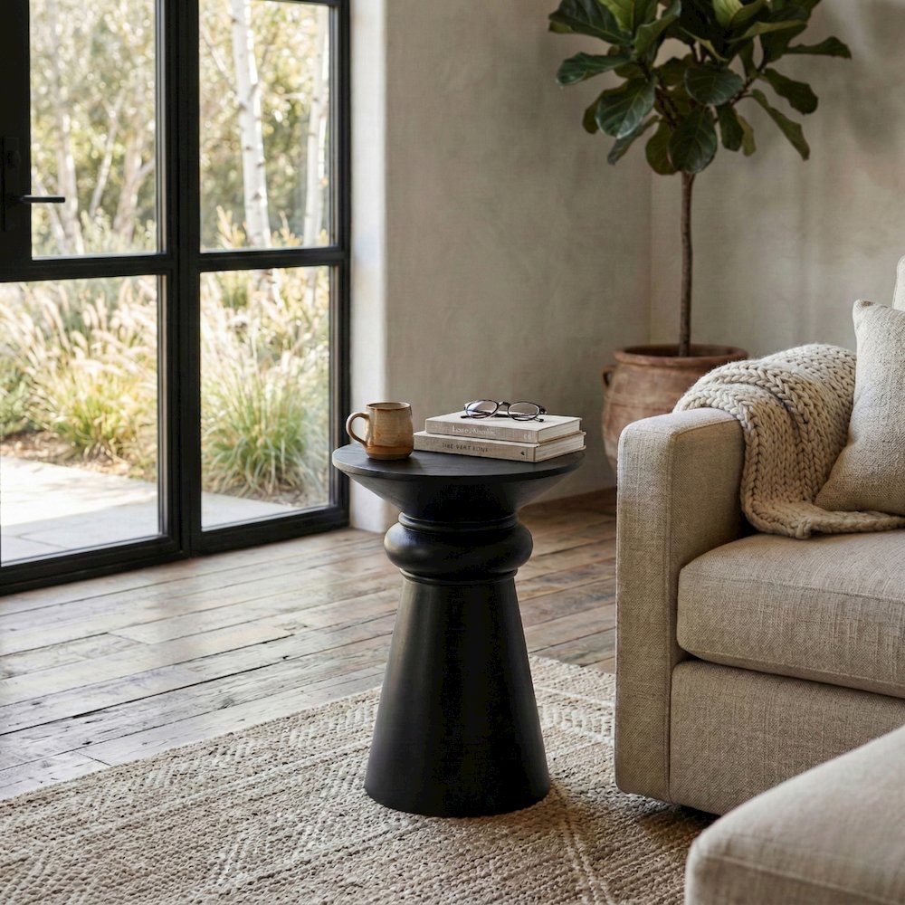 Reo Accent Table - Black. Picture 8