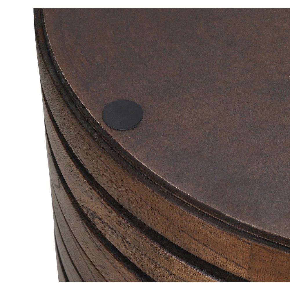 Corvin Accent Table - Walnut. Picture 8