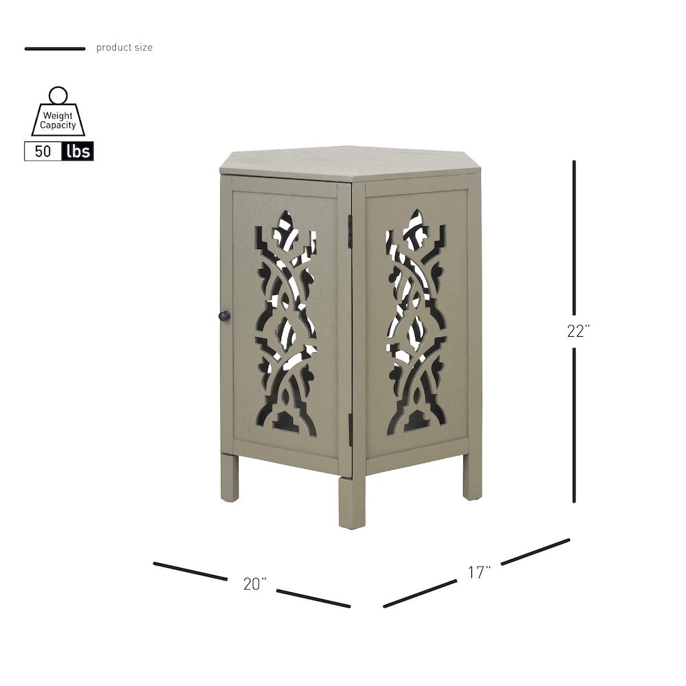 Seema Accent Table - Sage Green. Picture 13