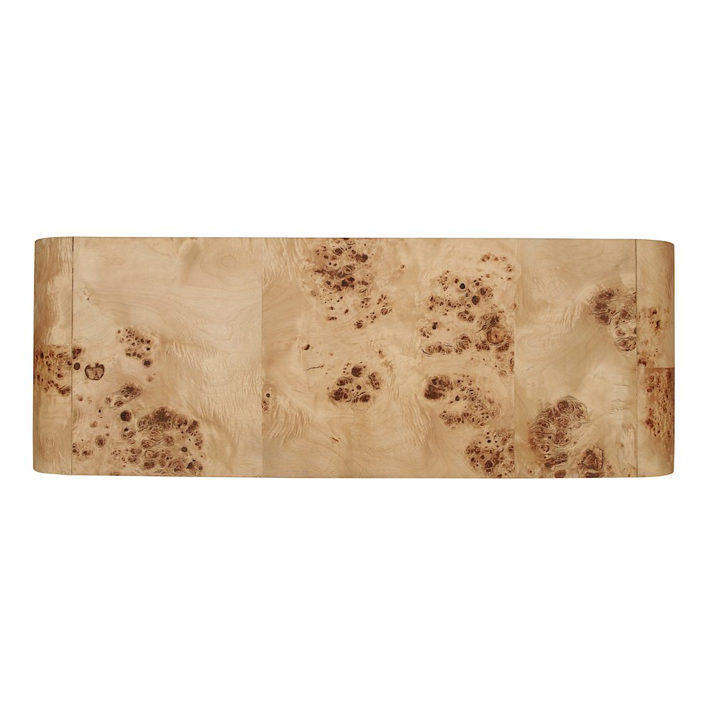 Veyra Burl 2-Drawer Console Table - Natural Burl. Picture 7