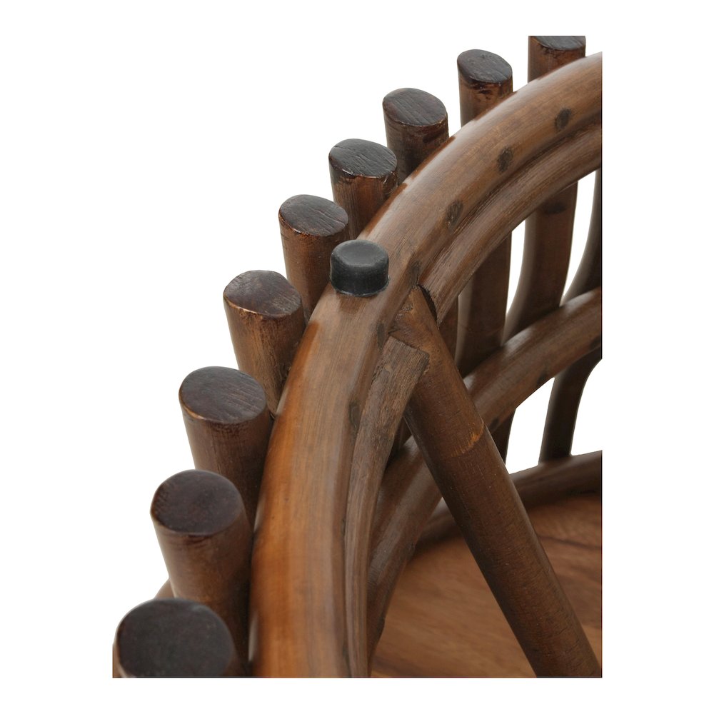 Sona Rattan Coffee Table w/ Wood Top - Cane Brown. Picture 6