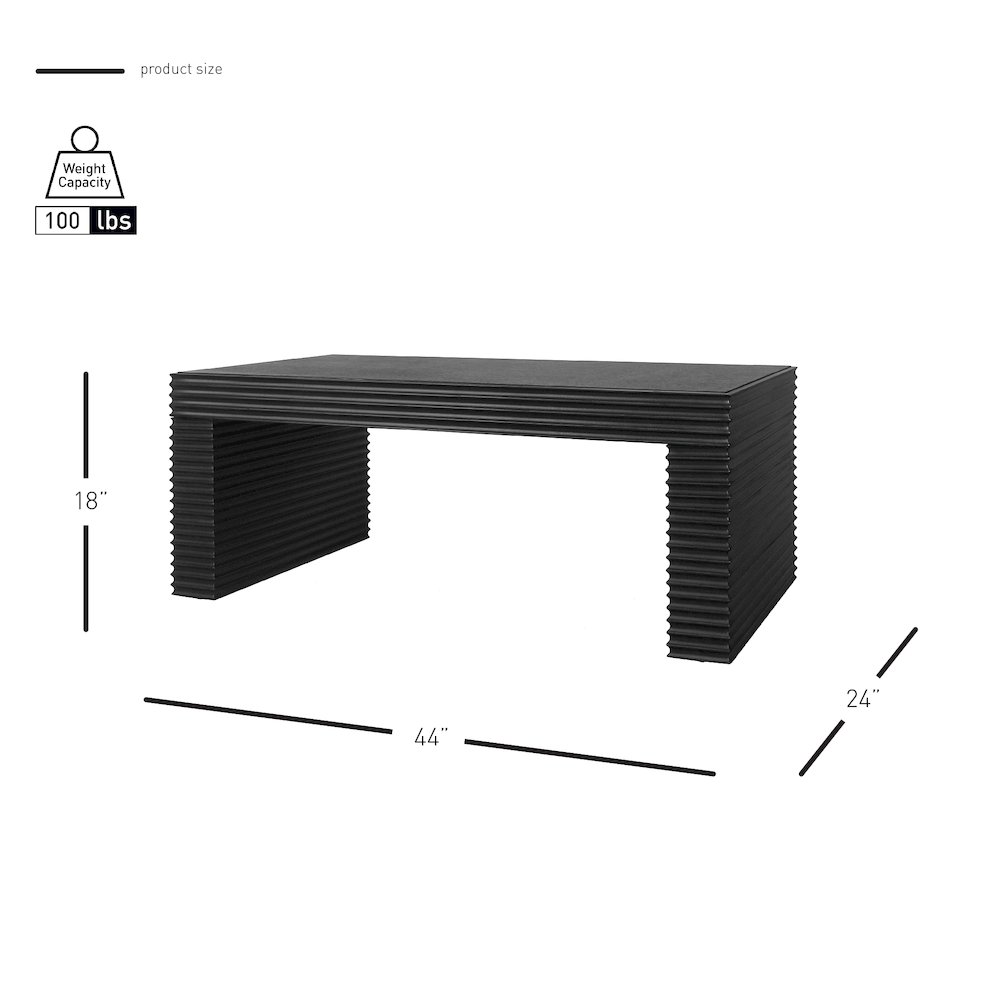 Riker Coffee Table - Black. Picture 8