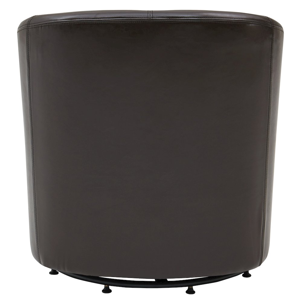 Swivel Bonded Leather Chair, Brown. Picture 4