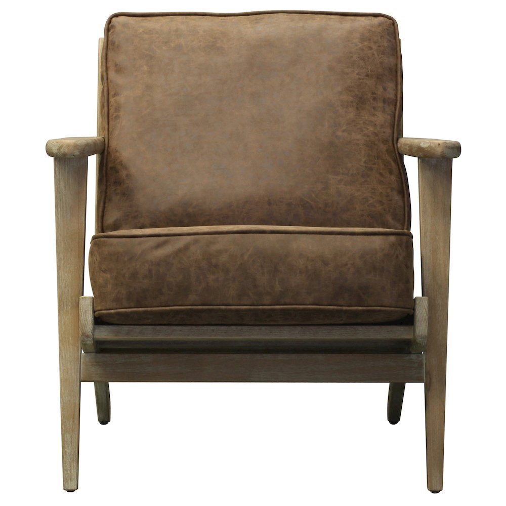 Albert PU Leather Accent Chair. Picture 1