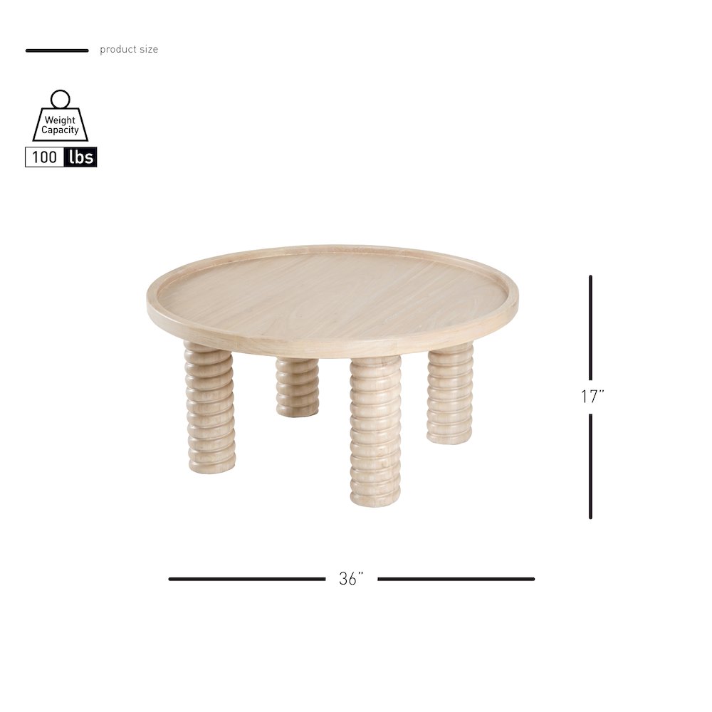 Crellin Coffee Table - Weathered Sand. Picture 7