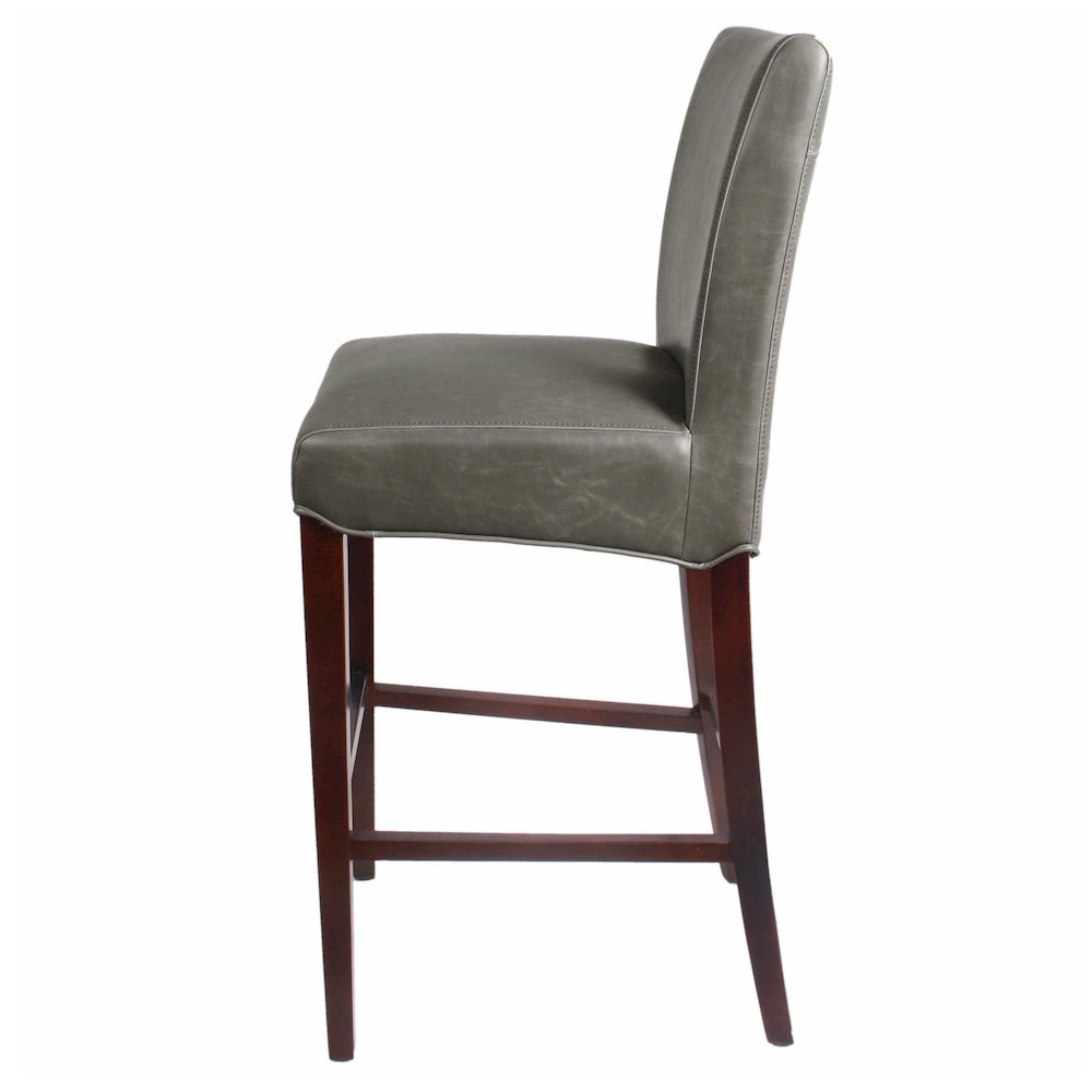 Milton Bonded Leather Bar Stool. Picture 2