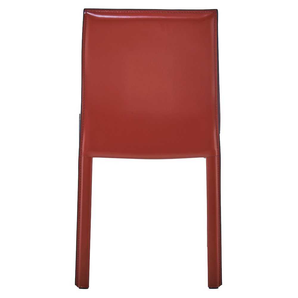 Recycled Leather Chair,Set of 2, Cordovan. Picture 4