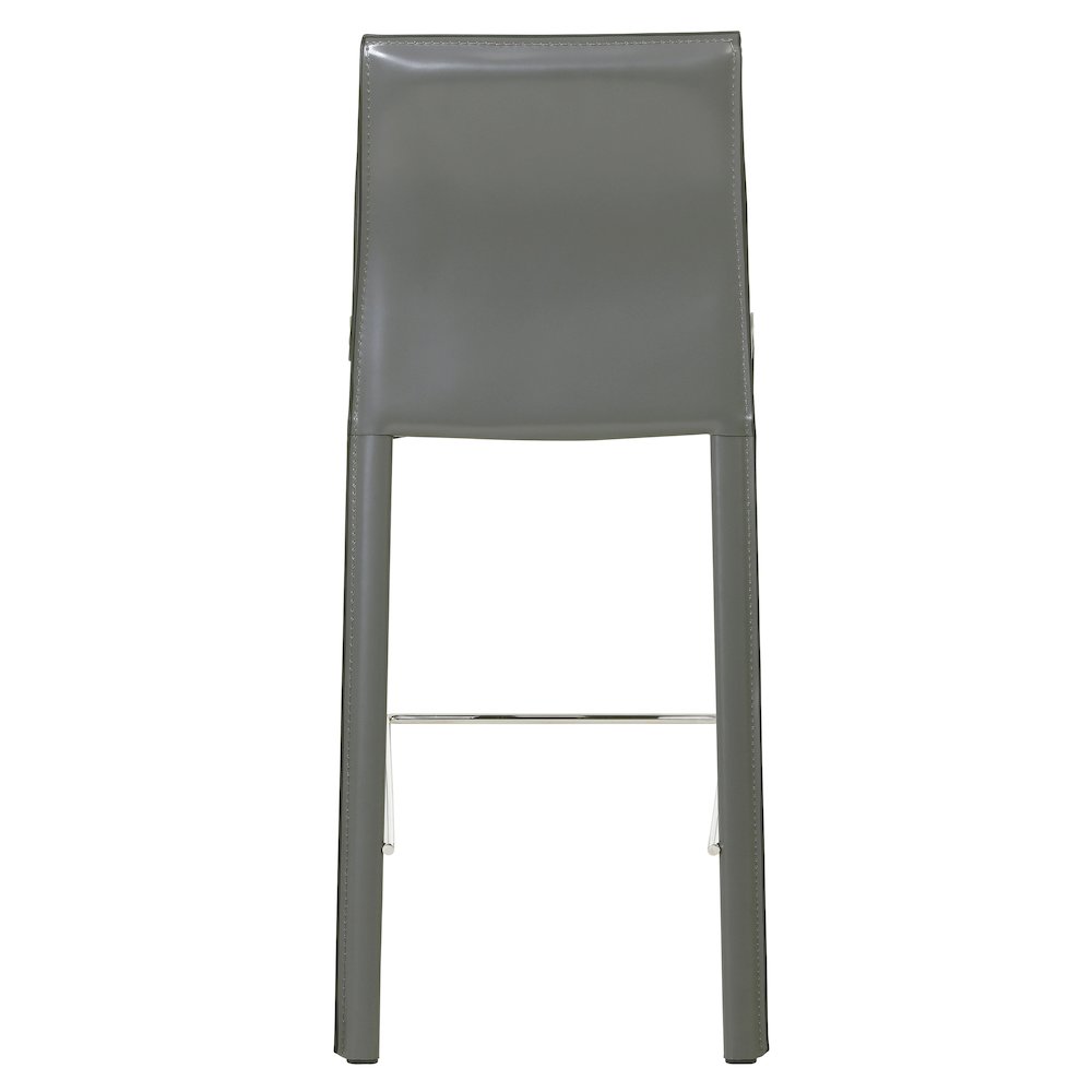 Gervin Recycled Leather Counter Stool, (Set of 2). Picture 3