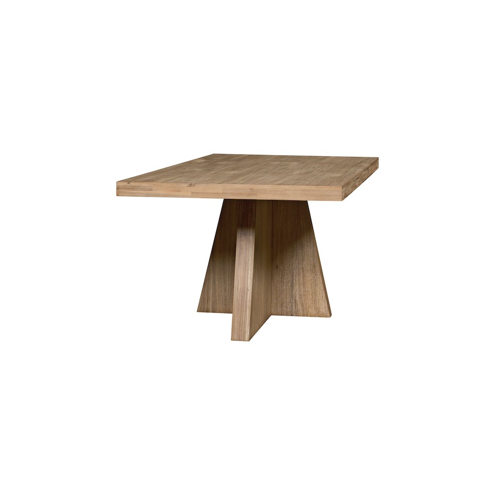 Zerano Cross Legs Dining Table - 84" - Brushed Smoke. Picture 5