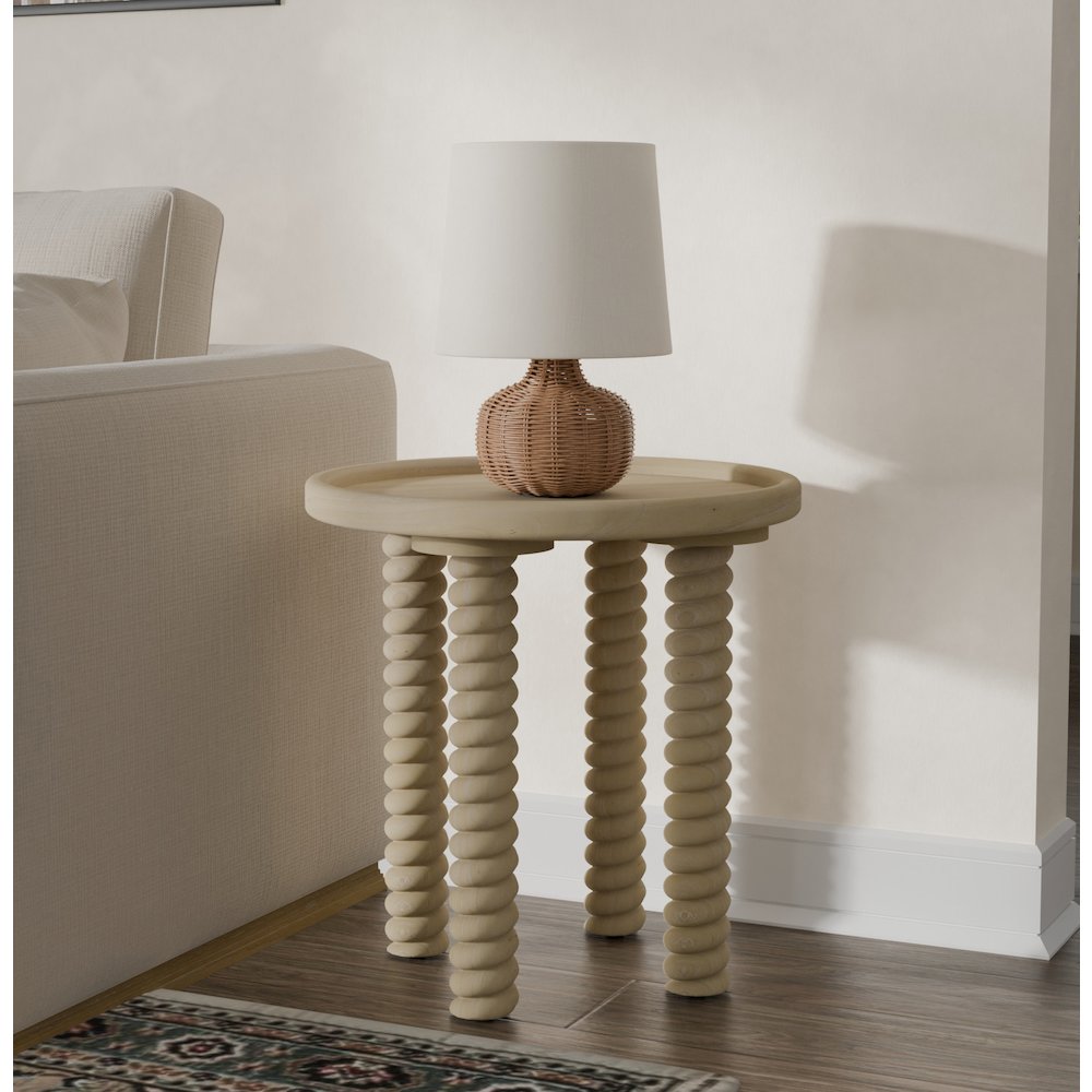 Crellin Accent Table - Weathered Sand. Picture 2