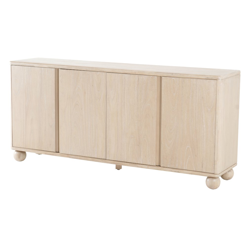 Harlyn 4-Door Buffet - Weathered Sand. Picture 1