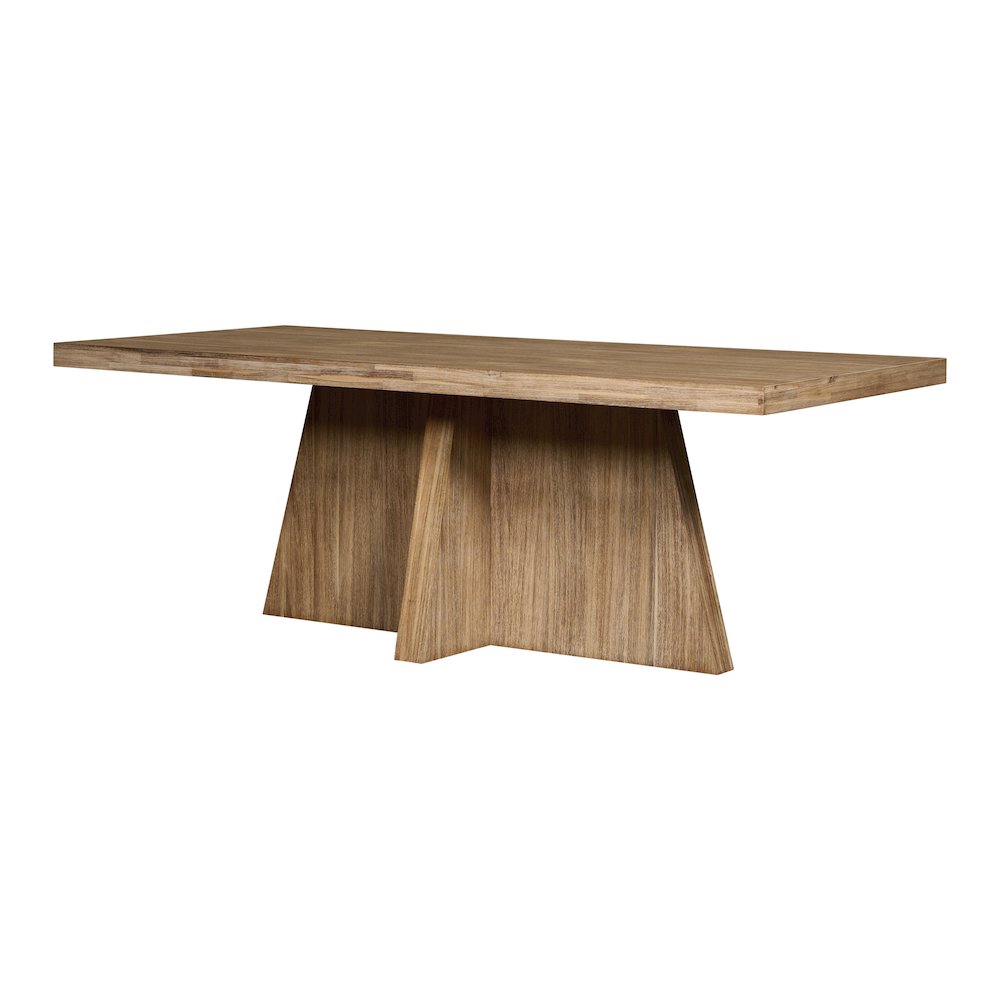 Zerano Cross Legs Dining Table - 84" - Brushed Smoke. Picture 1