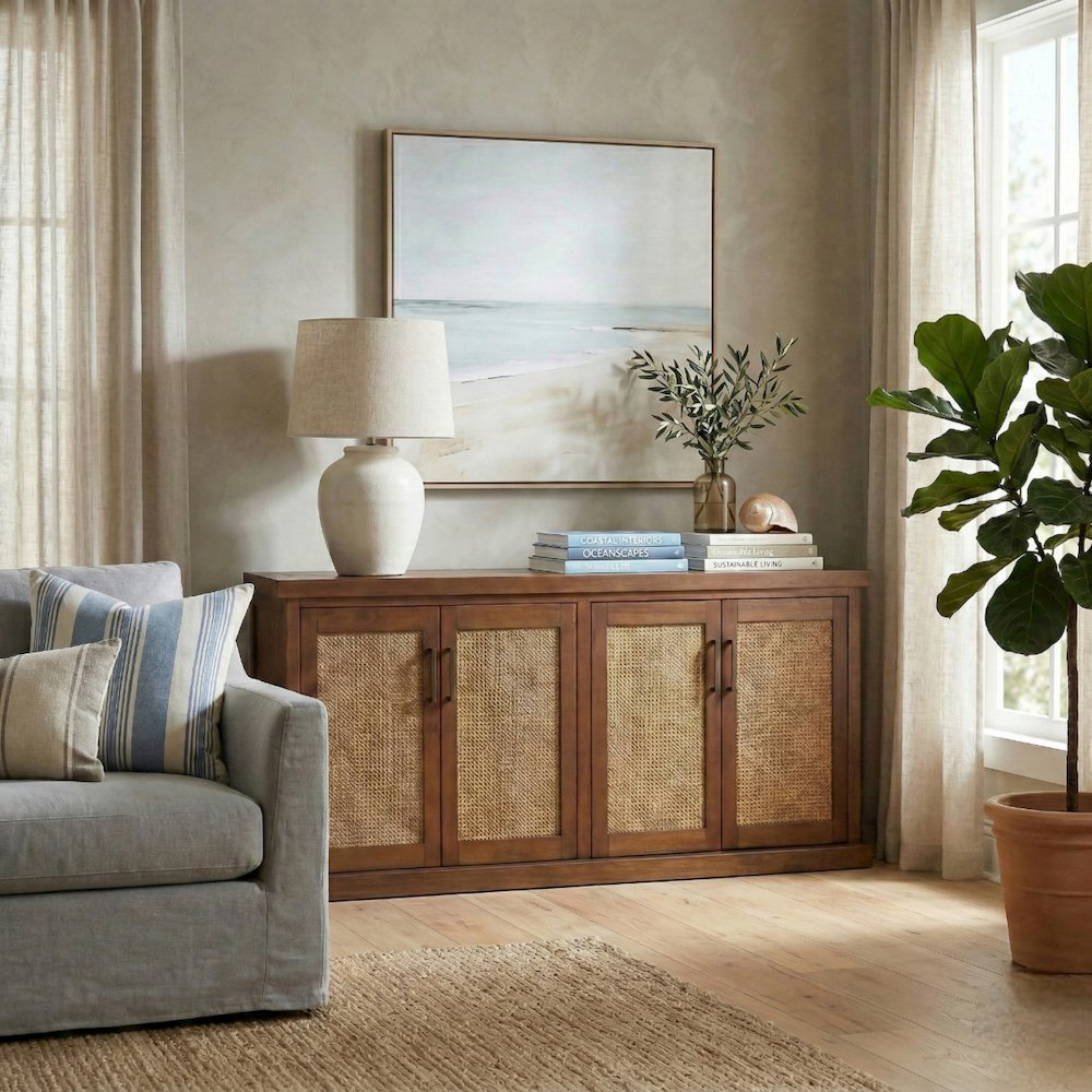Armoni 4-Door Buffet - Walnut. Picture 13