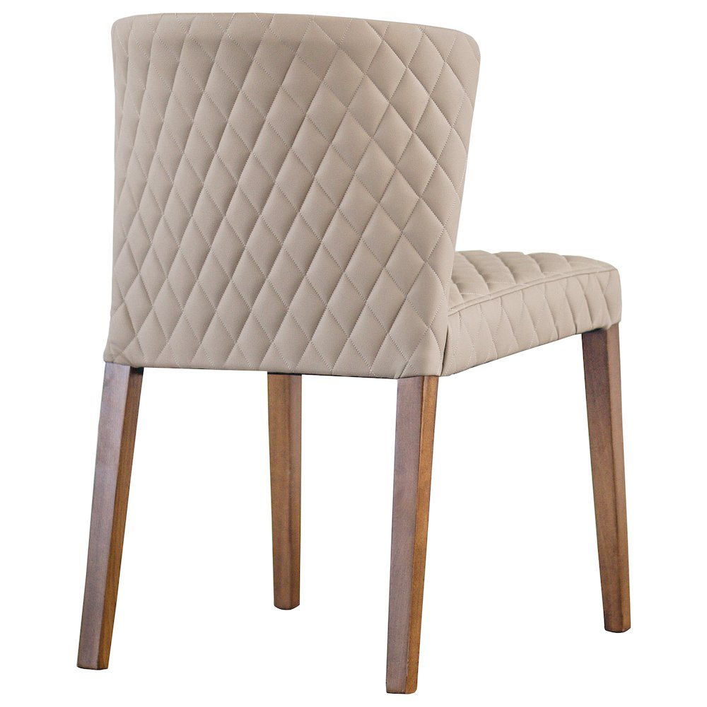 Albie Diamond Stitching Faux Leather Dining Side Chair, (Set of 2). Picture 4