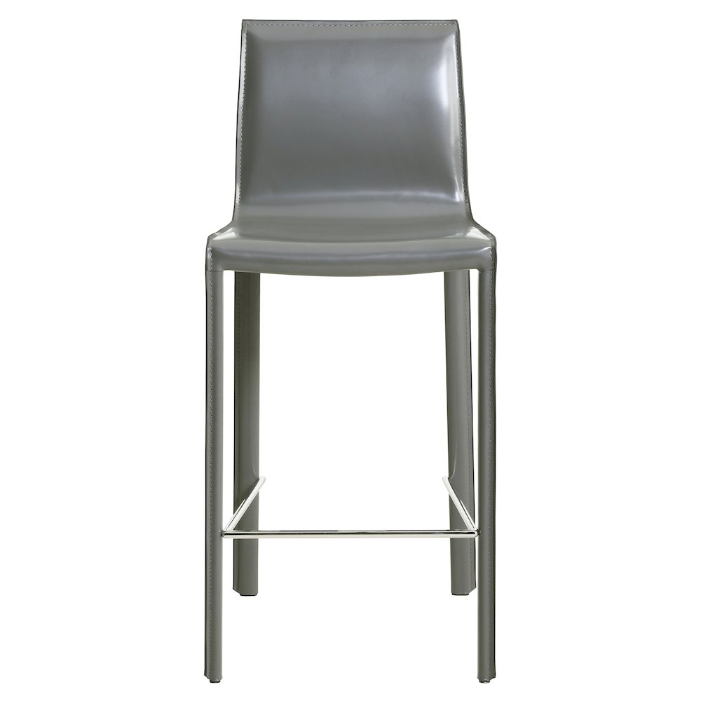 Gervin Recycled Leather Counter Stool, (Set of 2). Picture 1