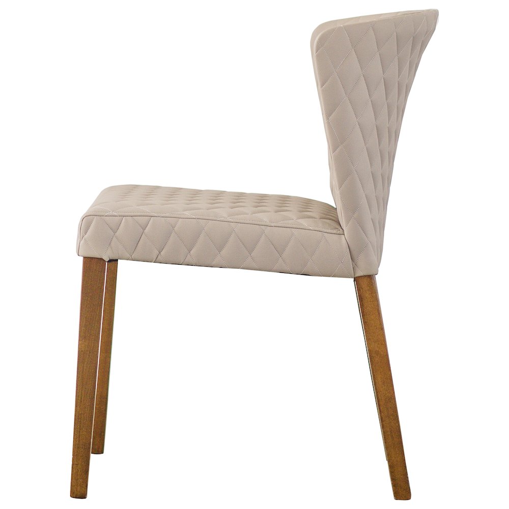 Albie Diamond Stitching Faux Leather Dining Side Chair, (Set of 2). Picture 2
