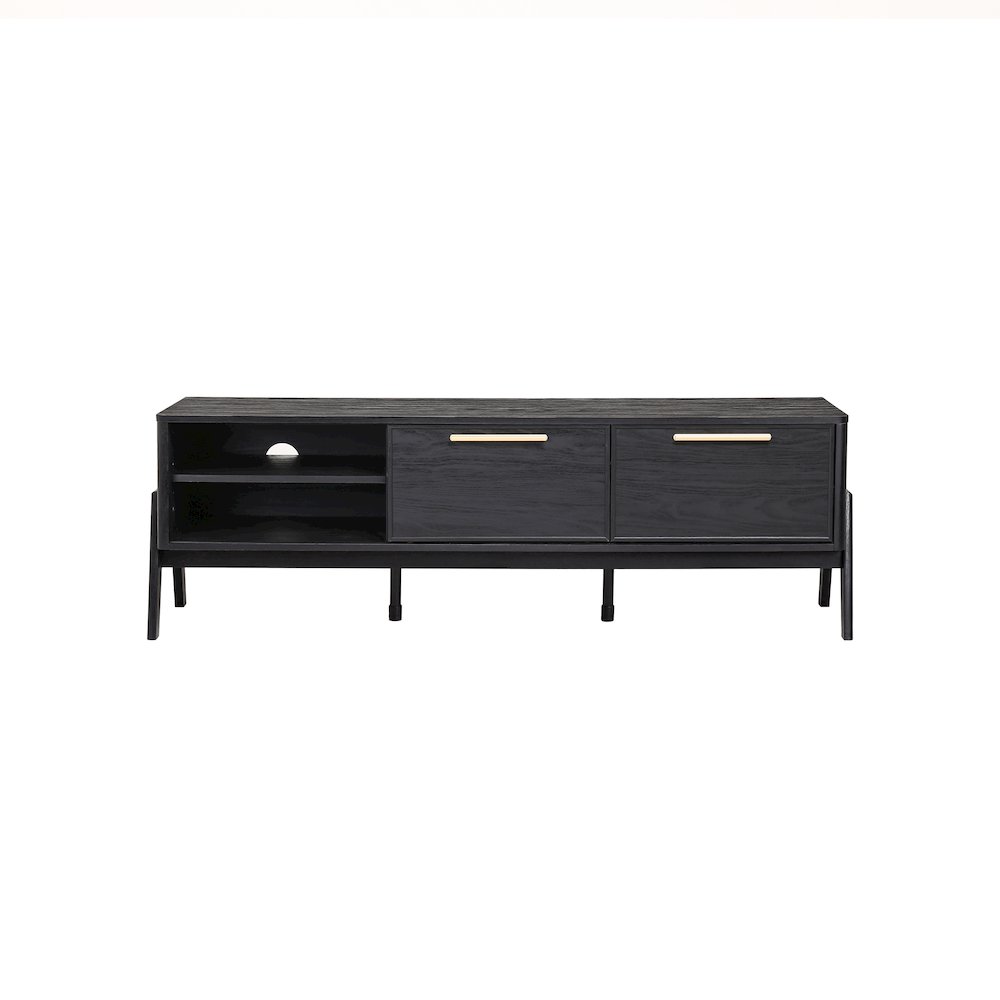 Heaton Low TV Stand - Black. Picture 3