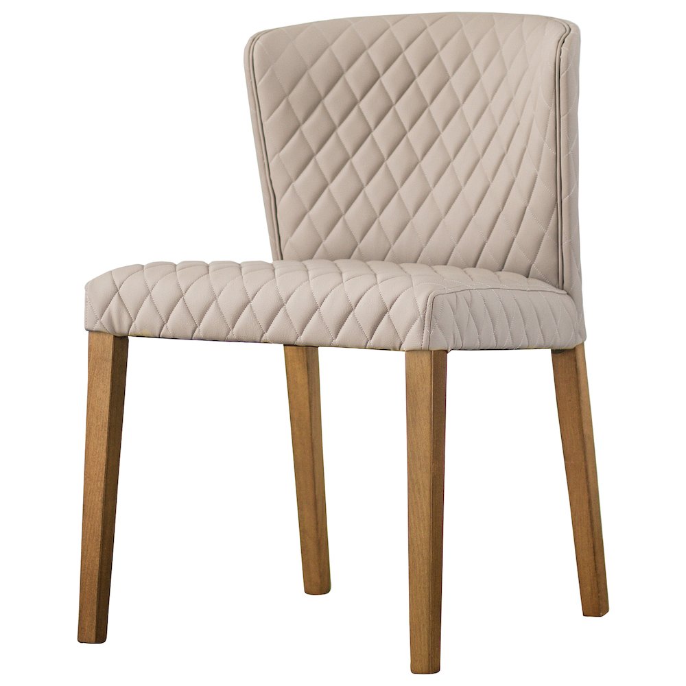 Albie Diamond Stitching Faux Leather Dining Side Chair, (Set of 2). Picture 6