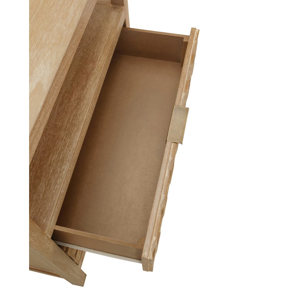 Terrena 2-Drawer Accent Table - Brushed Sand. Picture 9