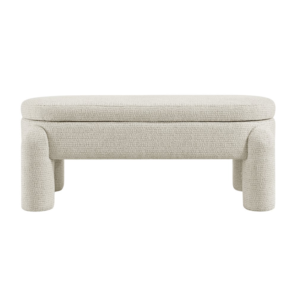 Bowden Bench - Salzburg Beige Chenille. Picture 4